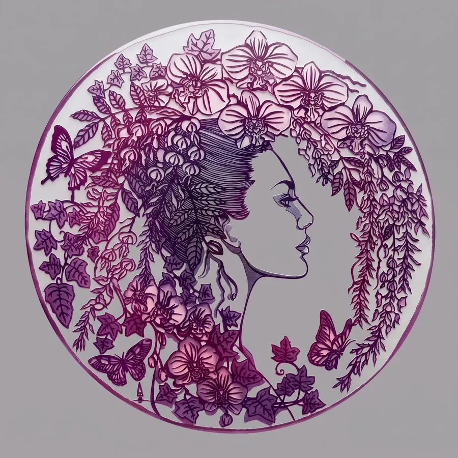 Plate LXVII from Alluring Cyborg Series, a glass artwork by Trish Duggan