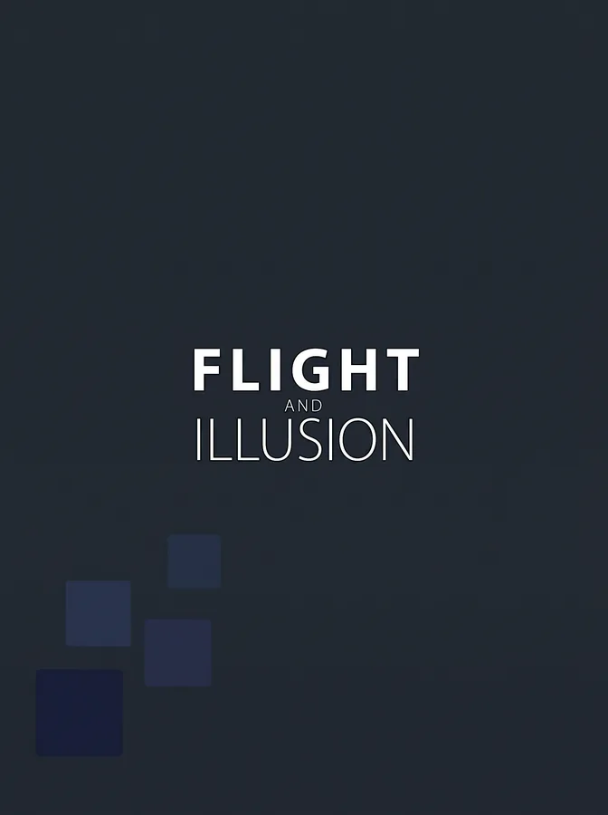 Front cover / inside front flap from Flight and Illusion by Trish Duggan