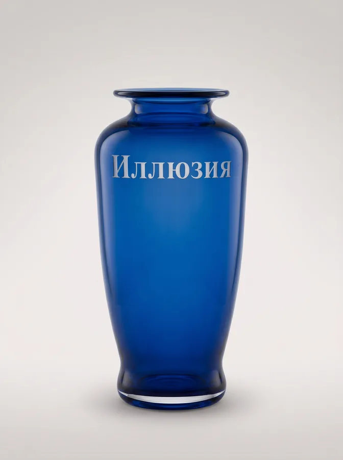 Etched glass vase from Flight and Illusion by Trish Duggan