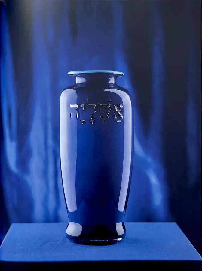 Etched glass vase from Flight and Illusion by Trish Duggan