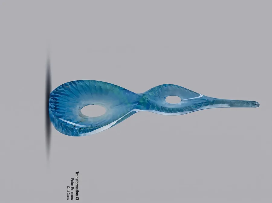 Plate II from My Reflections on Art, a glass artwork by Trish Duggan
