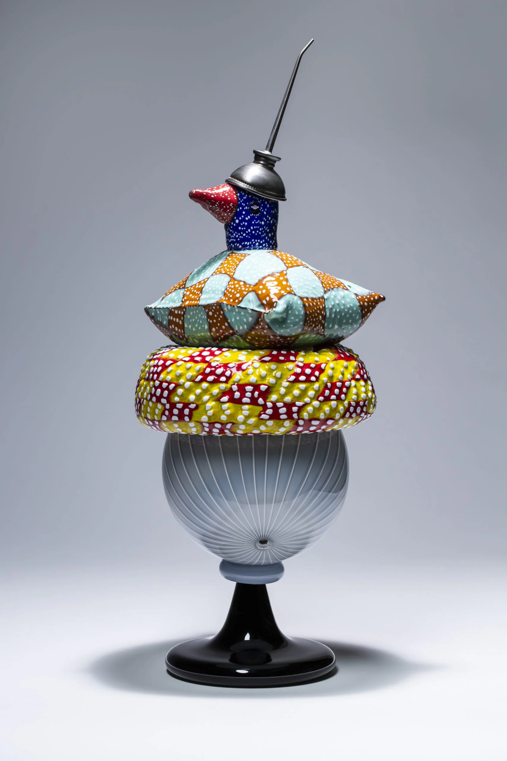 Contemporary glass artwork at Imagine Museum